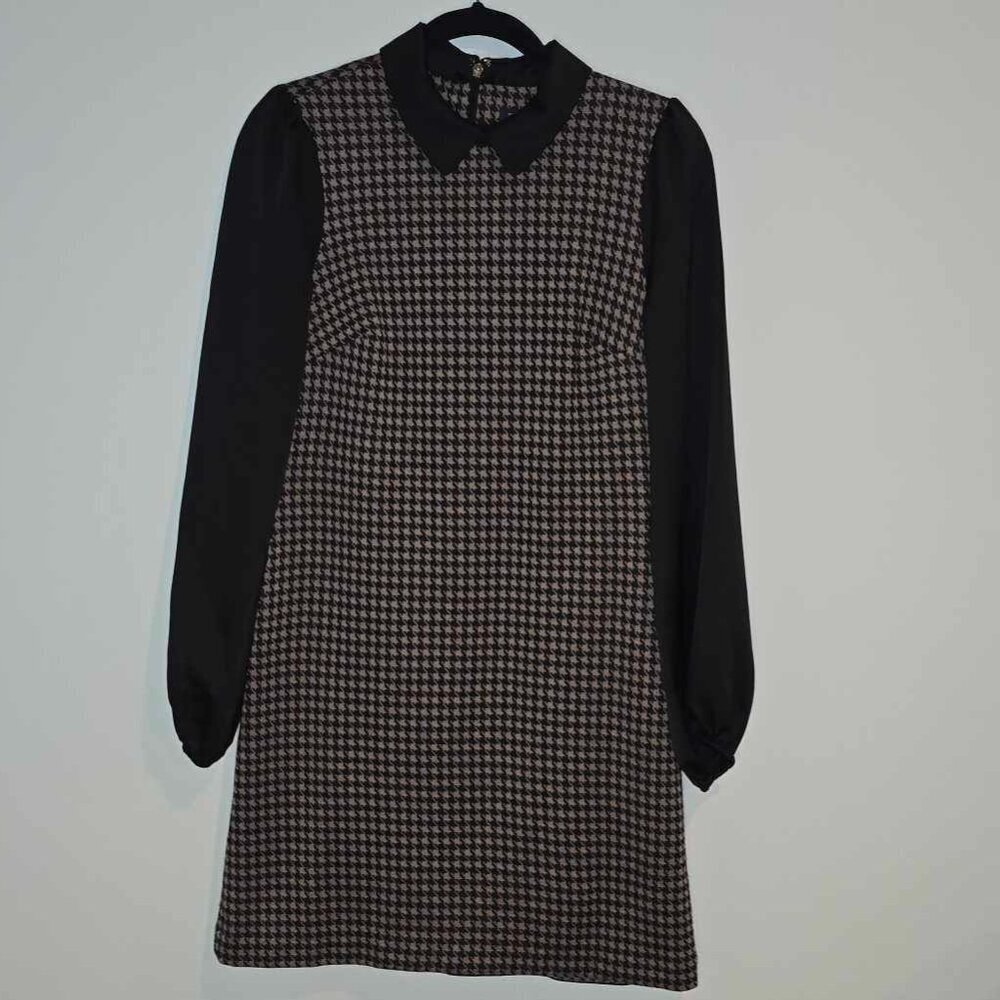 Tommy Hilfiger Houndstooth Twofer Knit Mini Dress - Picture 3 of 9